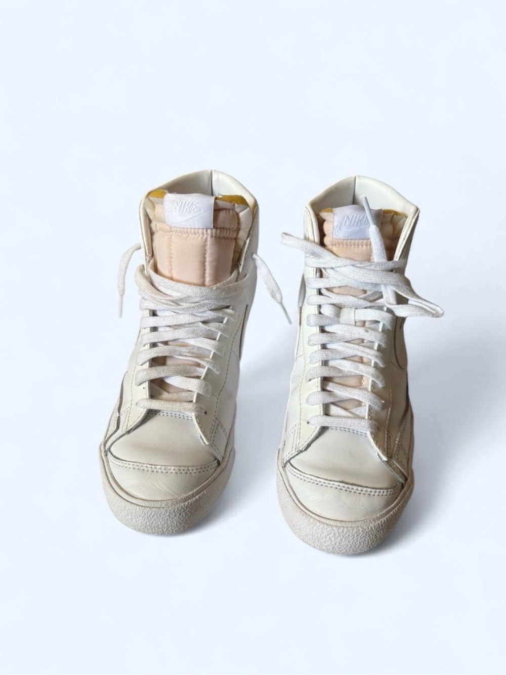 Nike Blazer Mid 77 White Leather Sneakers women